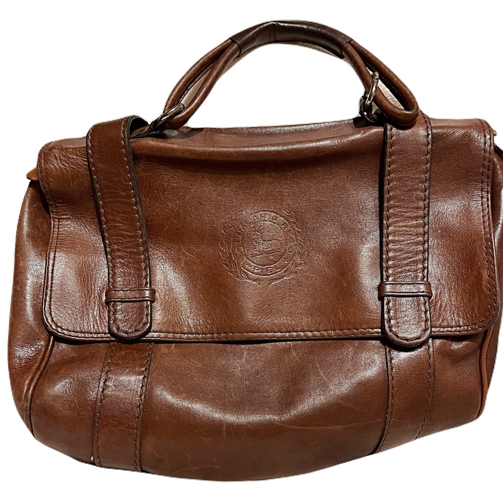 NAZARIO REGO GENUINE COGNAC BROWN LEATHER PURSE 👜